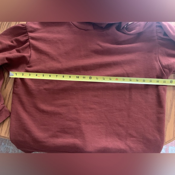 Madewell Drop Shoulder Rust Colored Cotton Blend Pullover Hoodie - Picture 7 of 10